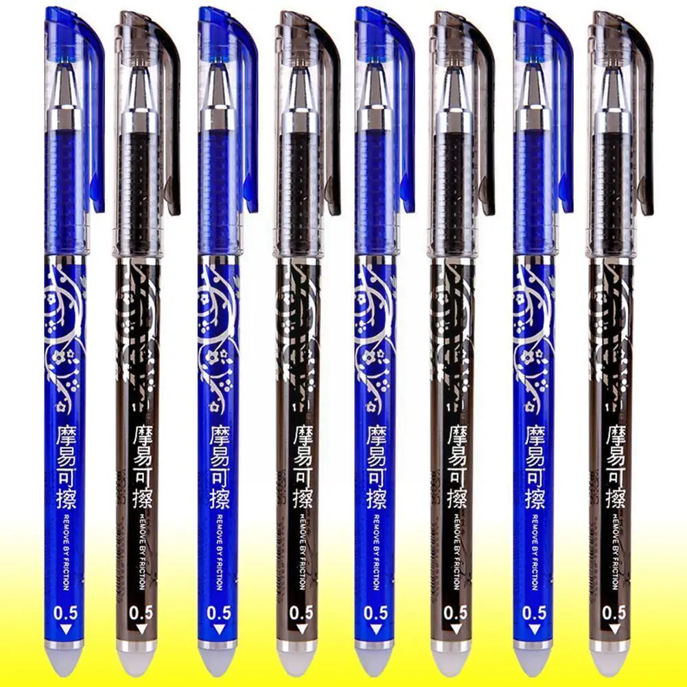 

1pcs 0.5mm Erasable Refill Rod Blue Black Erasable Pen Gel Washable Office Pen Gel Business Writing Stationery School Handl Z0q7
