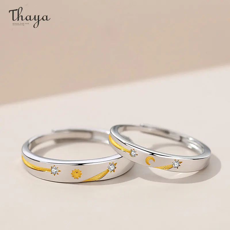 Thaya S925 Серебряные обручальные кольца для женщин и мужчин оригинальный дизайн