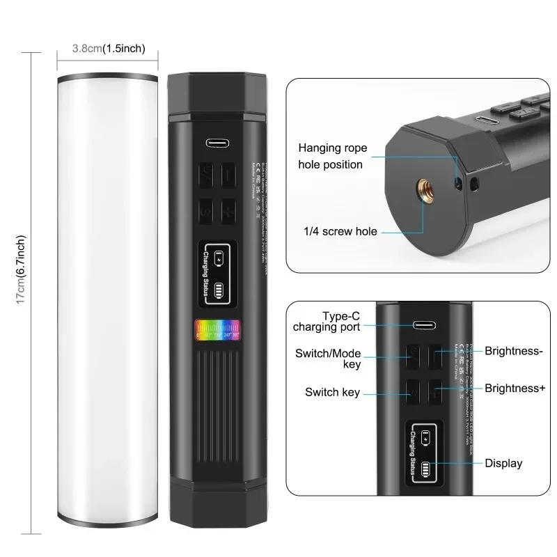 Ручной полноцветный светодиодный заполняющий светильник ручной