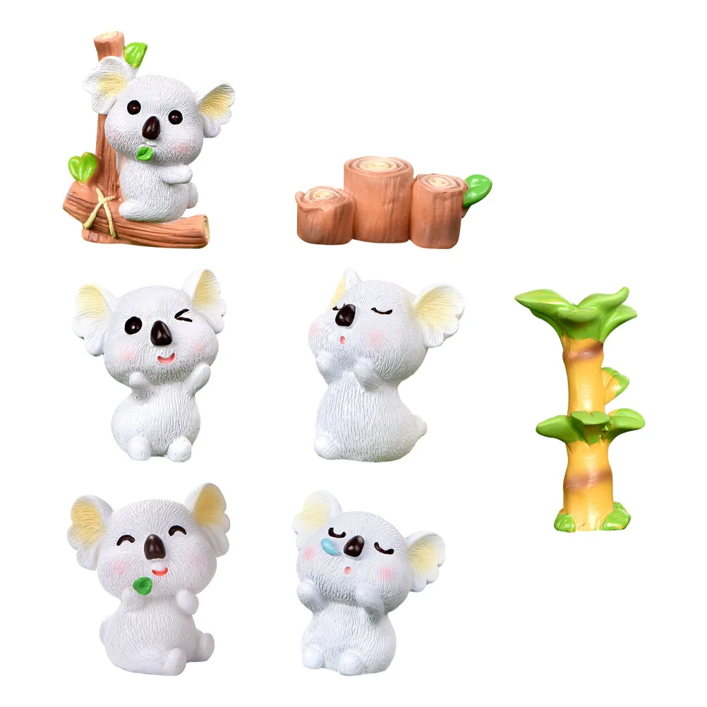 

Koala Decoration Miniature Garden Birthday Party Decor Animal Mini Figurines Supplies Resin Figurine Statuelandscape Ornament