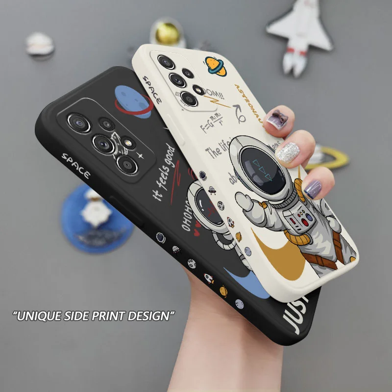 

Contact Astronauts Case For Samsung A53 A33 A13 A03S A03 Core A52 A52S A51 A72 A71 A32 A31 A22 A21S A12 A02S A02 4G 5G Cover