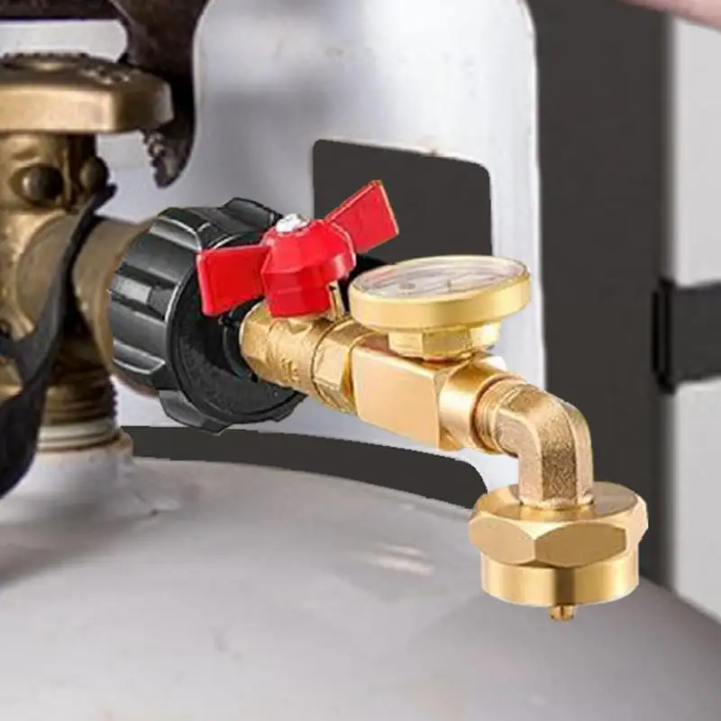 Адаптер для заправки пропана манометр баллона с пропаном твердая латунь адаптер