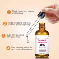 30ml facial whitening serum 20 tca acid skin peel melao 1 pcs pack box tca acid skin peel for improve shrink pores exfoliating