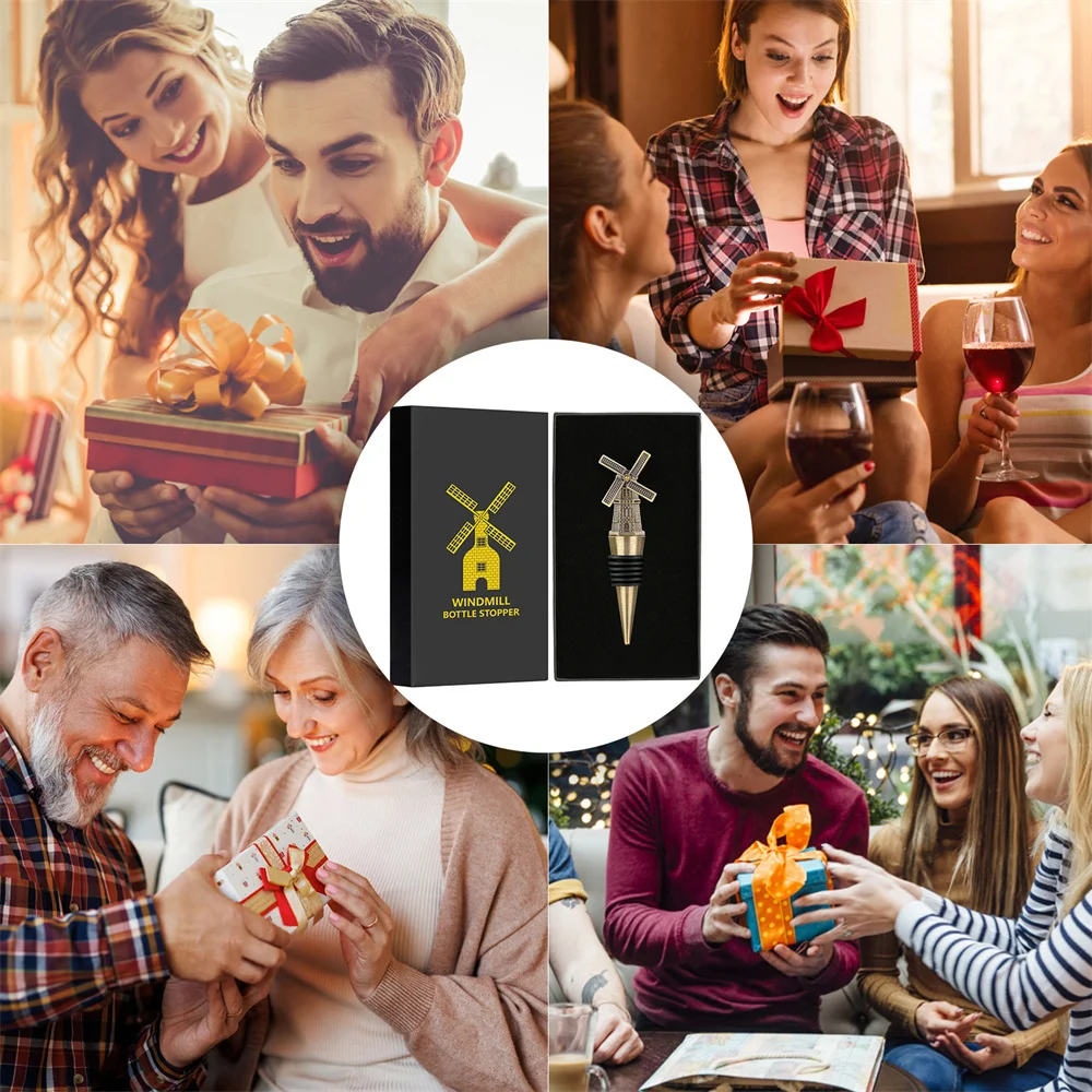 Ветряная мельница пробки для винных бутылок подарок вина колпачок бутылки пива