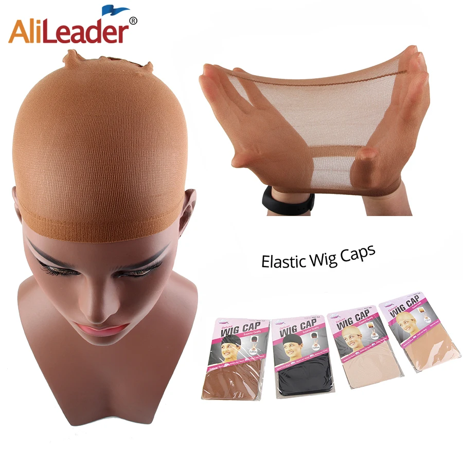 

Wig Caps For Making Wigs 20Pic/10Packs Stretchable Stocking Wig Liner Cap Elastic Snood Nylon Stretch Mesh Weaving Cap 5Colors