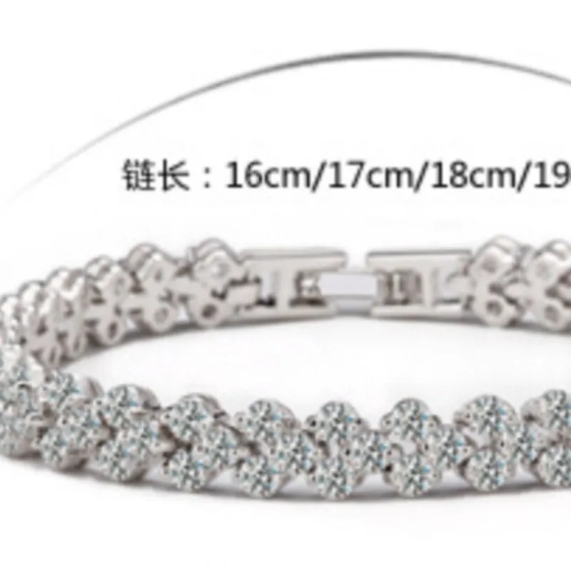 Браслет с фианитами класса AAAA + 99 шт. | Украшения и аксессуары