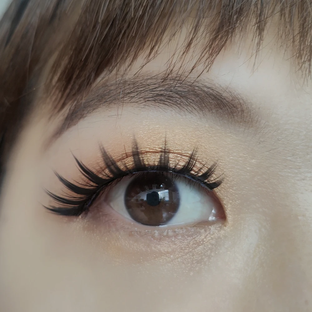 5 пар Накладные ресницы кластер натуральные длинные крылатые Маленький Дьявол