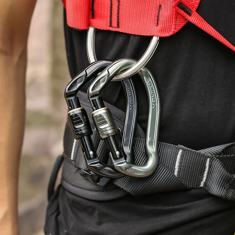 CE UIAA Сертифицированный карабин с пружинными воротами из алюминия 7075 большим