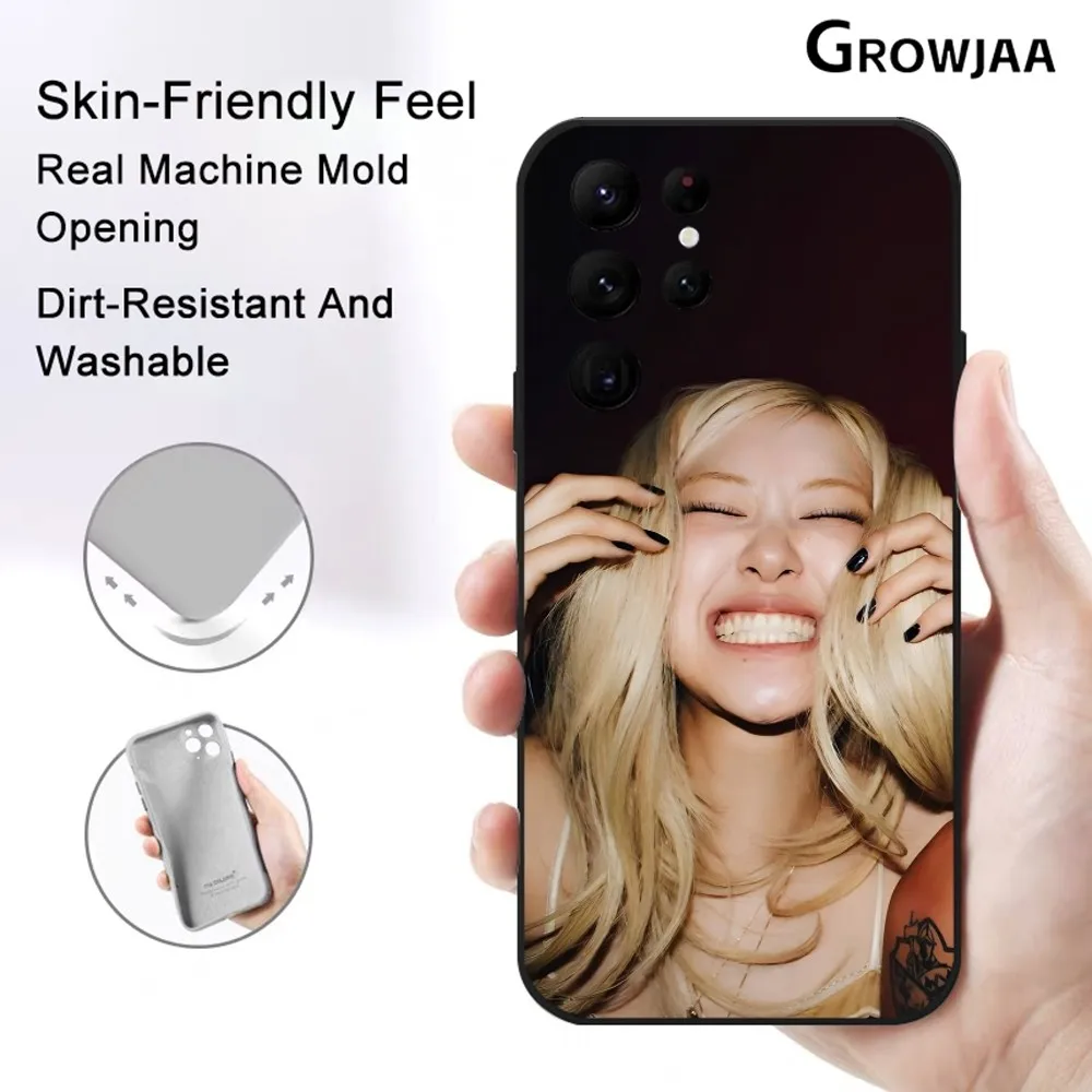 Kpop B-Blackpink Jisoo Jennie Rose Чехол для телефона Samsung Galaxy S25 S24 S22 S23 Ultra S21 S20 Plus 5G Корейский
