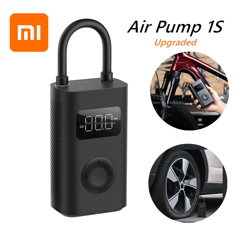 Насос надувной Xiaomi Mijia pump 1s портативный компрессор с цифровым монитором давления
