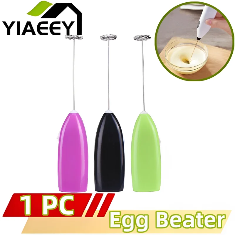 

Electric Milk Frother Kitchen Drink Foamer Whisk Mixer Stirrer Coffee Cappuccino Creamer Whisk Frothy Blend Whisker Egg Beater