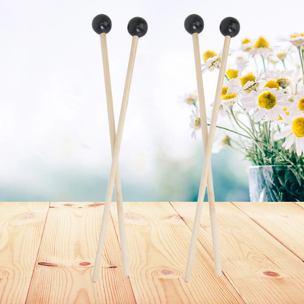 

4pcs Drumsticks Sturdy Marimba Useful Portable Percussion Instruments for Practise