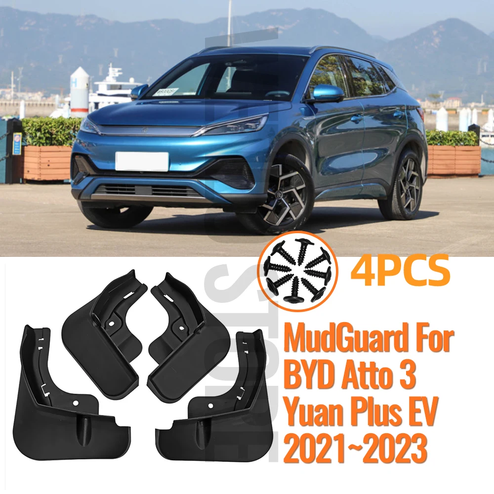 

Брызговики передние и задние для BYD Atto 3 Yuan Plus EV 2021 2022 2023