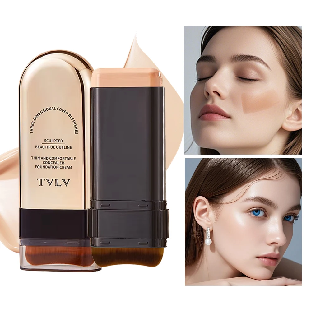 קרם מייקאפ קונסילר ומייקאפ TVLV 2 ב-1 להבהרת העור והגנה מפני שברים