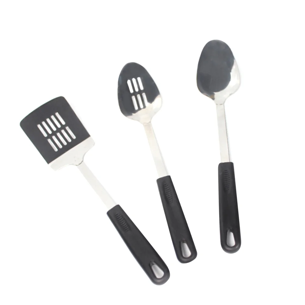 

1 Set 3pcs Cooking Utensil Portable Lightweight Spoon Colander Spatula for Hotel Home