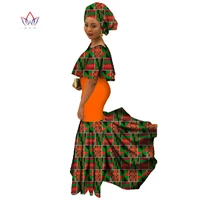 african print clothing for women short sleeve ankara gown traditional wear dashiki ankara long outfits high wasit wy839