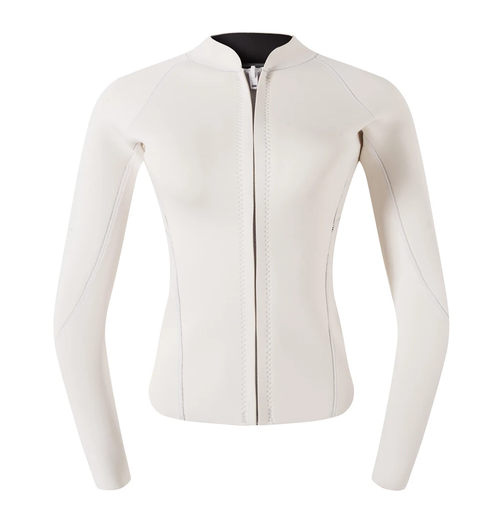 CR neoprene  lady wetsuit jacket for surfing