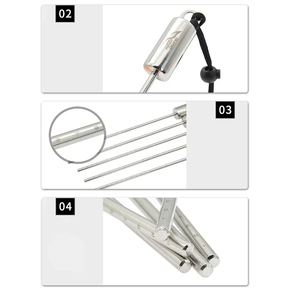 Палка для дайвинга из нержавеющей стали точечная планка подводного плавания