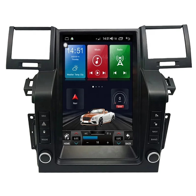 

12.1" Android 10.0 Vertical Car Multimedia Player Auto GPS Navigation for Land Range Rover Sport Car Radio 2005-2009