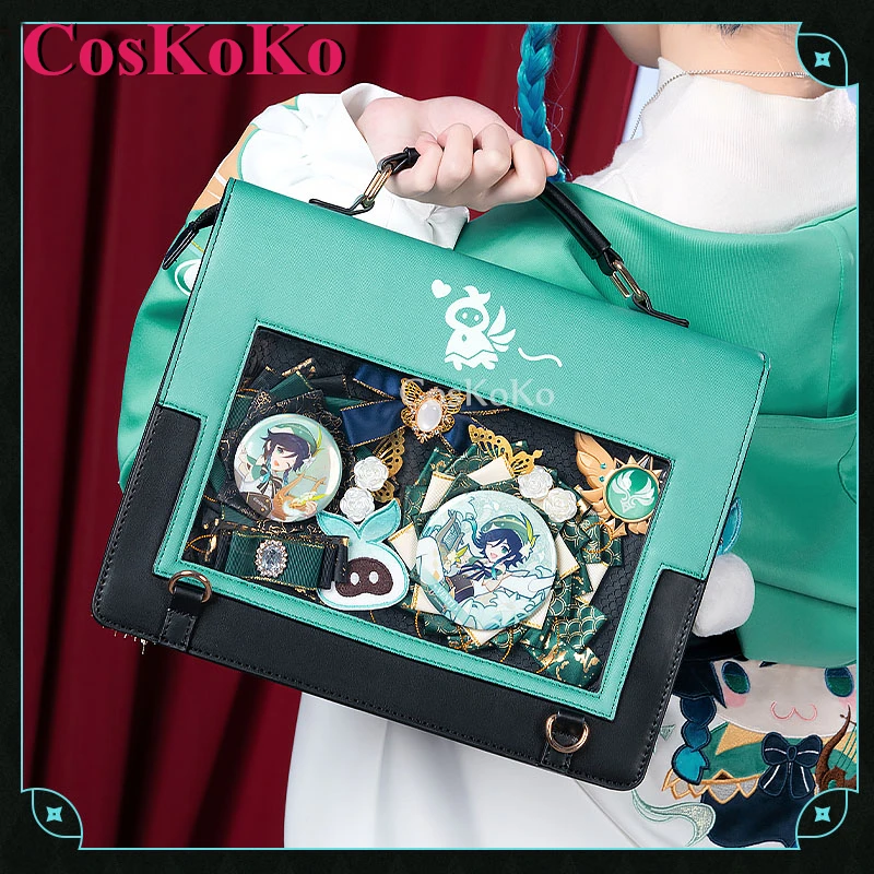 CosKoKo Venti косплей-игра Genshin тематическая сумка для косплея повседневный рюкзак в
