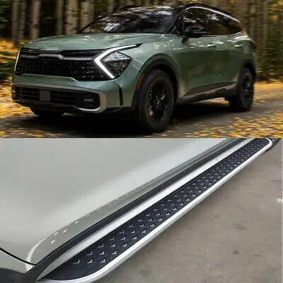 

2Pcs Fixed Fits for KIA All New Sportage 2022 2023 Side Steps Pedals Running Board Nerf Protector Bar