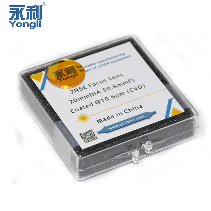 Фокусирующая линза Yongli USA CVD ZnSe, диаметр 25 25.4 мм FL 38.1 50.8 63.5 76.2 95.25 -190 мм 2-5 дюймов для лазерных гравировальных и режущих станков с CO2 (art.: 3920dbff80e2a) - 3920dbff80e2a