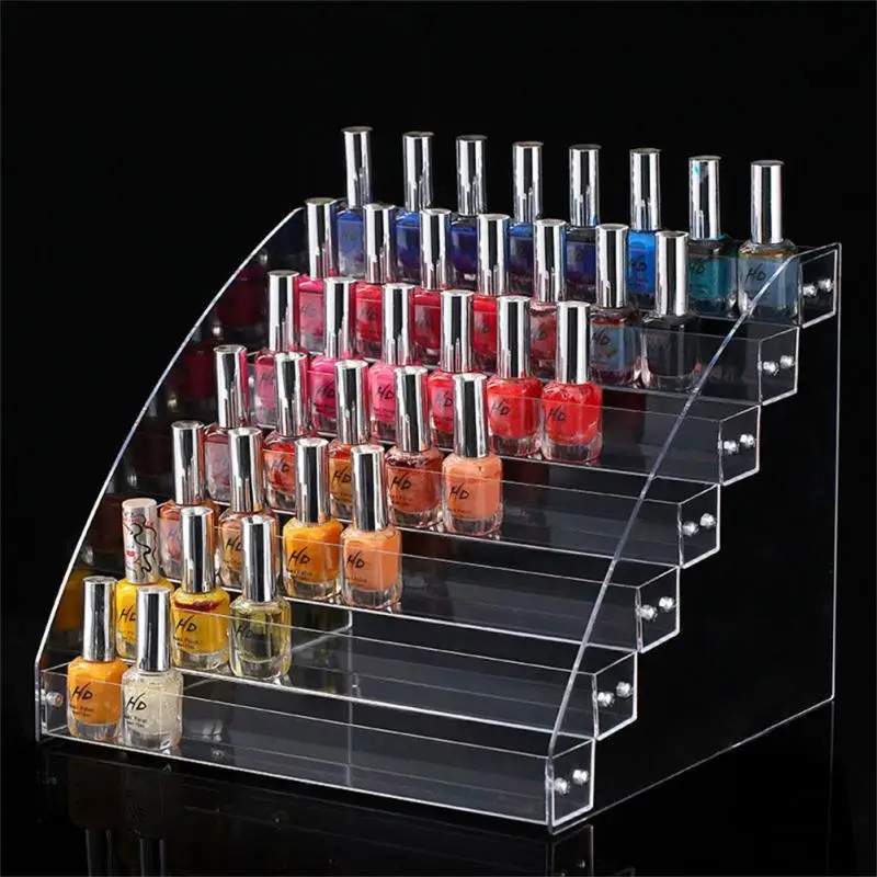 

Environmentally Friendly Cosmetics Storage Box Non-toxic Creative Cosmetics Storage Boxes Layered Ladder Design Storage Shelf