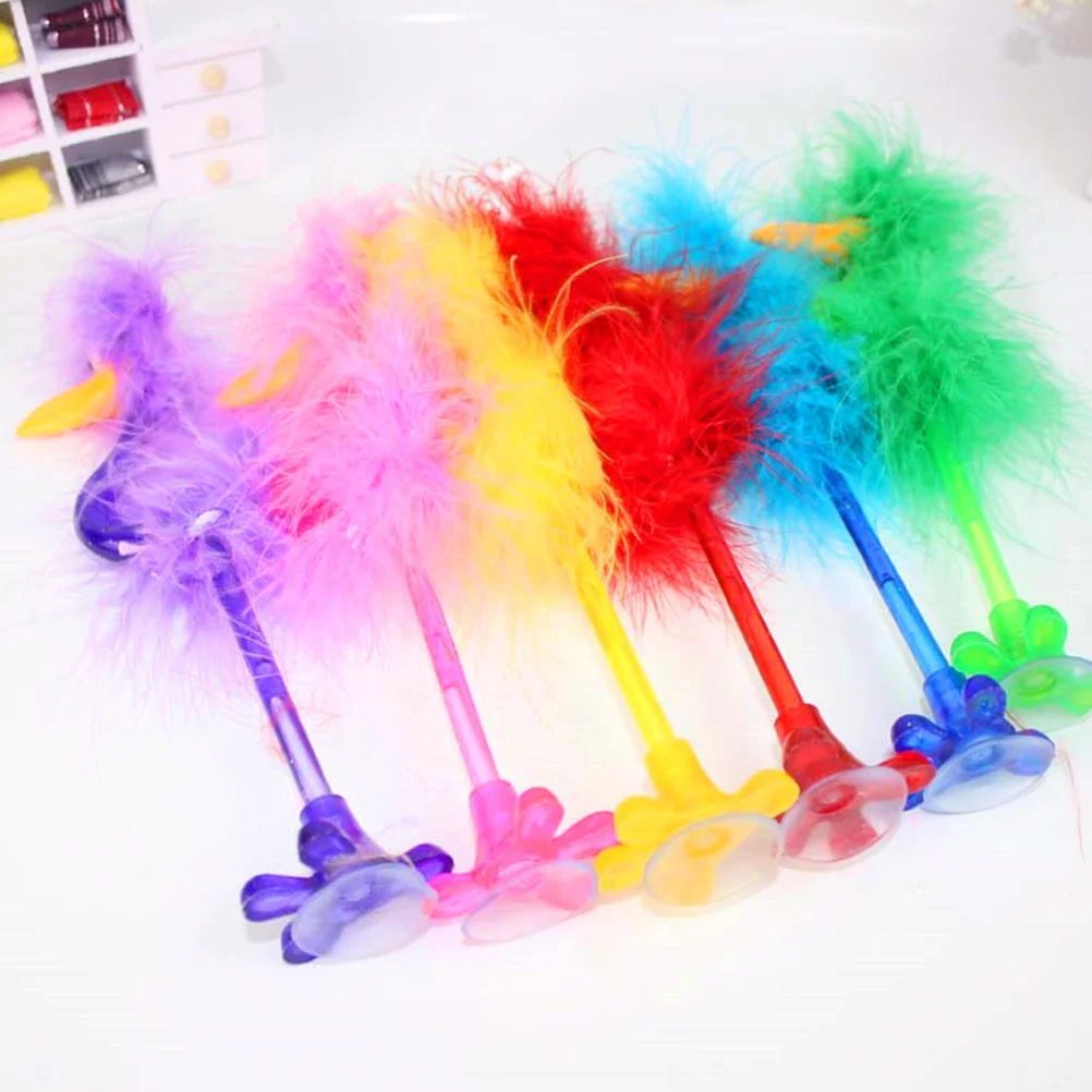 

5 Pcs Crazy Pens Funny Ballpoint Kawaii Stationary School Student Gel Office Fluffy