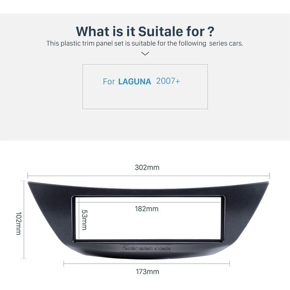 Автомобильный радиоприемник Facia 1 Din для Renault Laguna III 2007 DVD стерео CD панель комплект