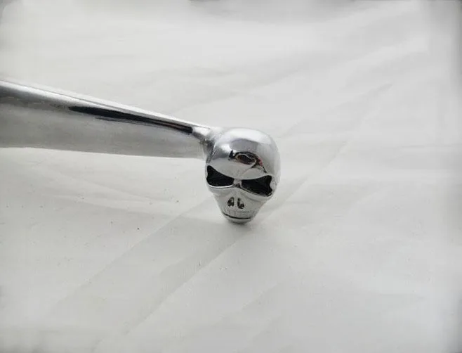 Хром 1 &quot25 мм с левой стороны руля Ручное управление сцепные Черепа Рычаг для Honda