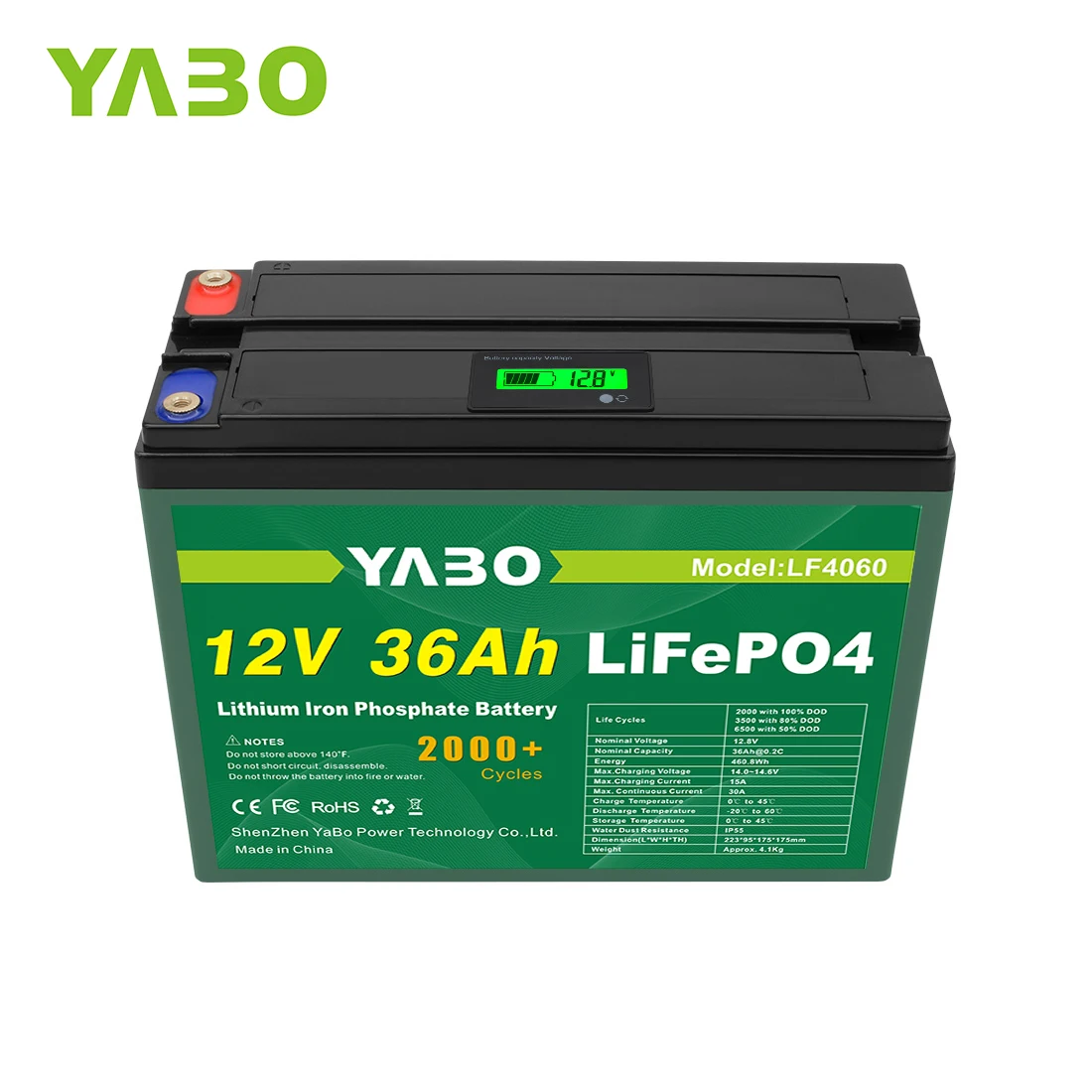 

Factory Direct Sale Wholesale Lifepo4 12v 36ah Lithium Battery