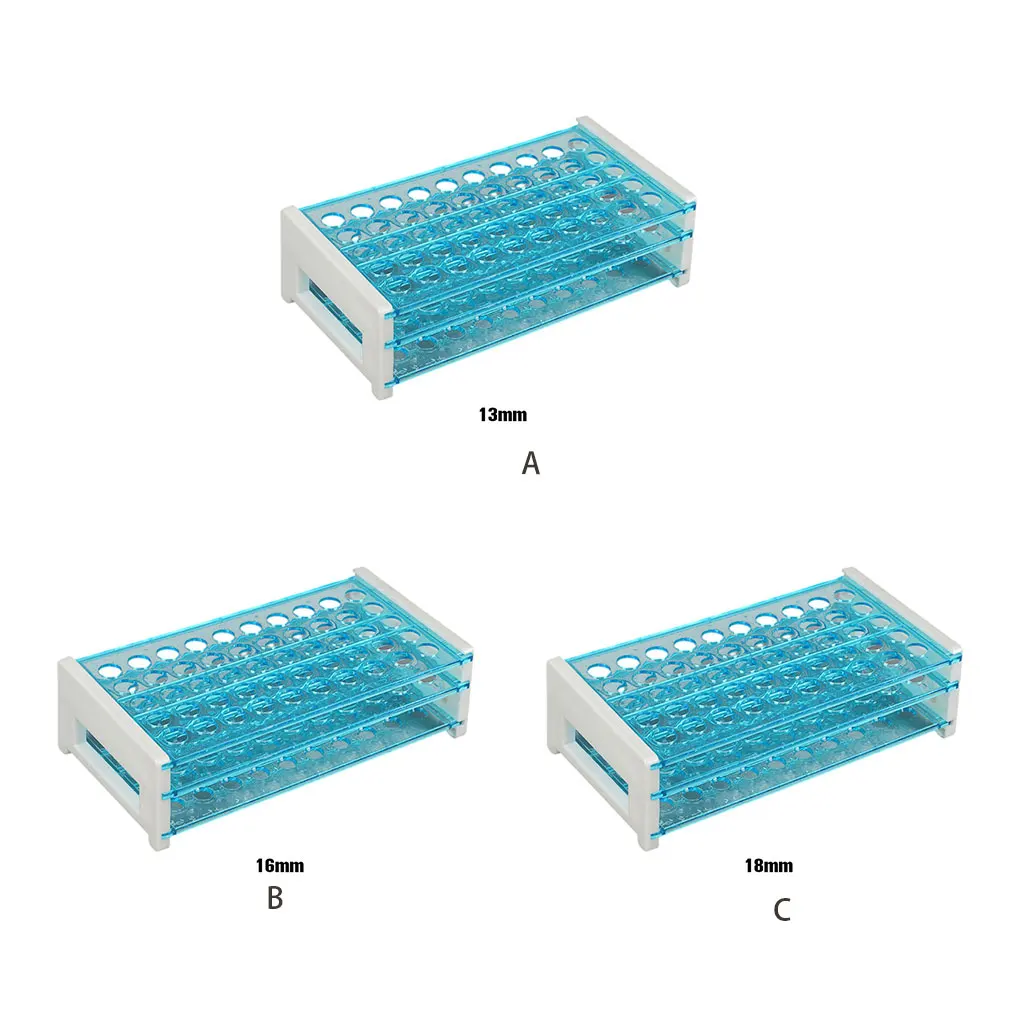 

User-friendly Plastic Tube Holder Portable And Durable Robust Plastic Test Tube Stable Test Tube Stand Test Tube Rack