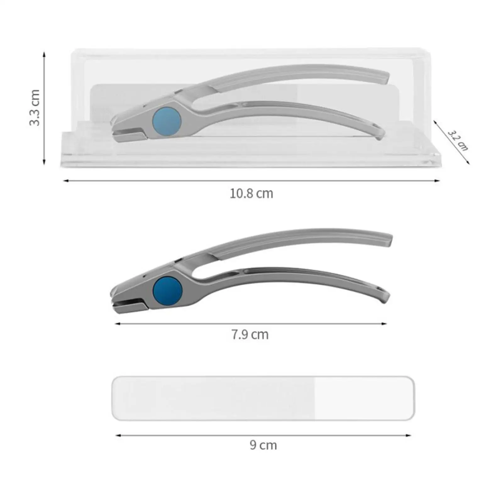 Маникюрный набор кусачки для ногтей с защитой от брызг кусачек со стеклянной