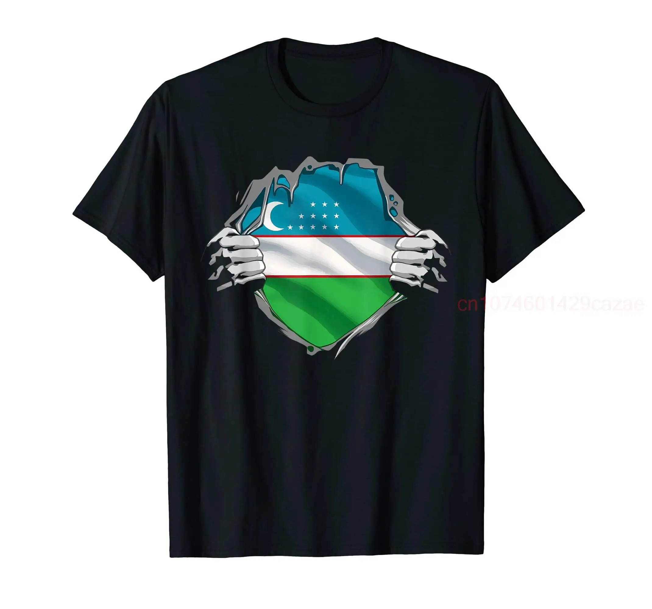 

100% Cotton Super Uzbek Heritage Proud Uzbekistan Roots Flag T-Shirt MEN WOMEN UNISEX T Shirts Size S-6XL