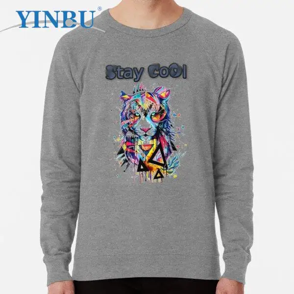 

Tiger Stay CoOl Lightweight Sweatshirt fashion streetwear Men's clothes
