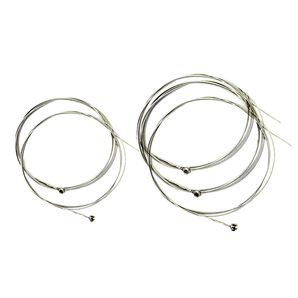 

6 String Electric Guitar String Amplifier Strings for Musical Instruments Guitar Bass (Silver)