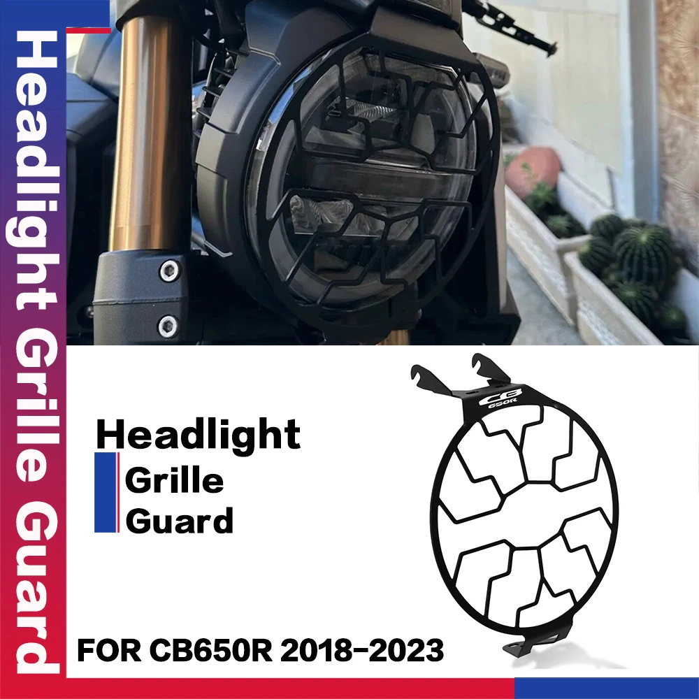 

2023 Motorcycle Stainless Steel Accessories Headlight Grille Guard Cover Protector FOR HONDA CB650R CB 650 R 2018 2019 2020-2023