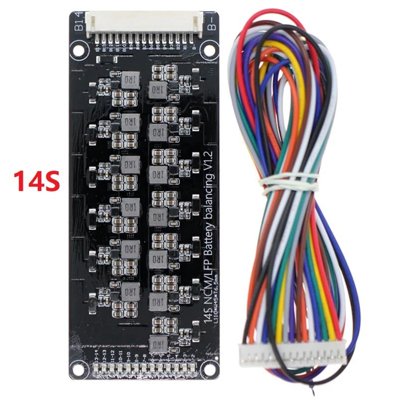 

1 Set 1.2A High Current Equalization Module Lithium Battery Active Equalizer Energy Transfer Board 14S Inductance Transducer