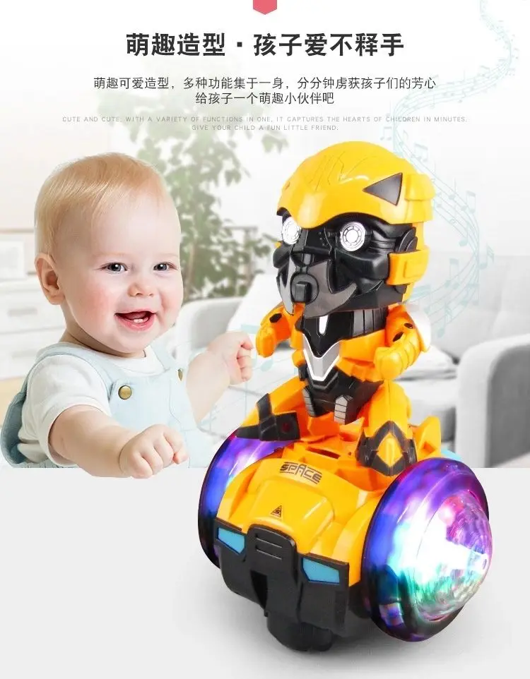 

Электрический Универсальный вращающийся робот-Человек-паук, Капитан Америка, Халк, Железный человек, электрическая игрушка, светящийся танцующий робот, аниме игрушка для детей
