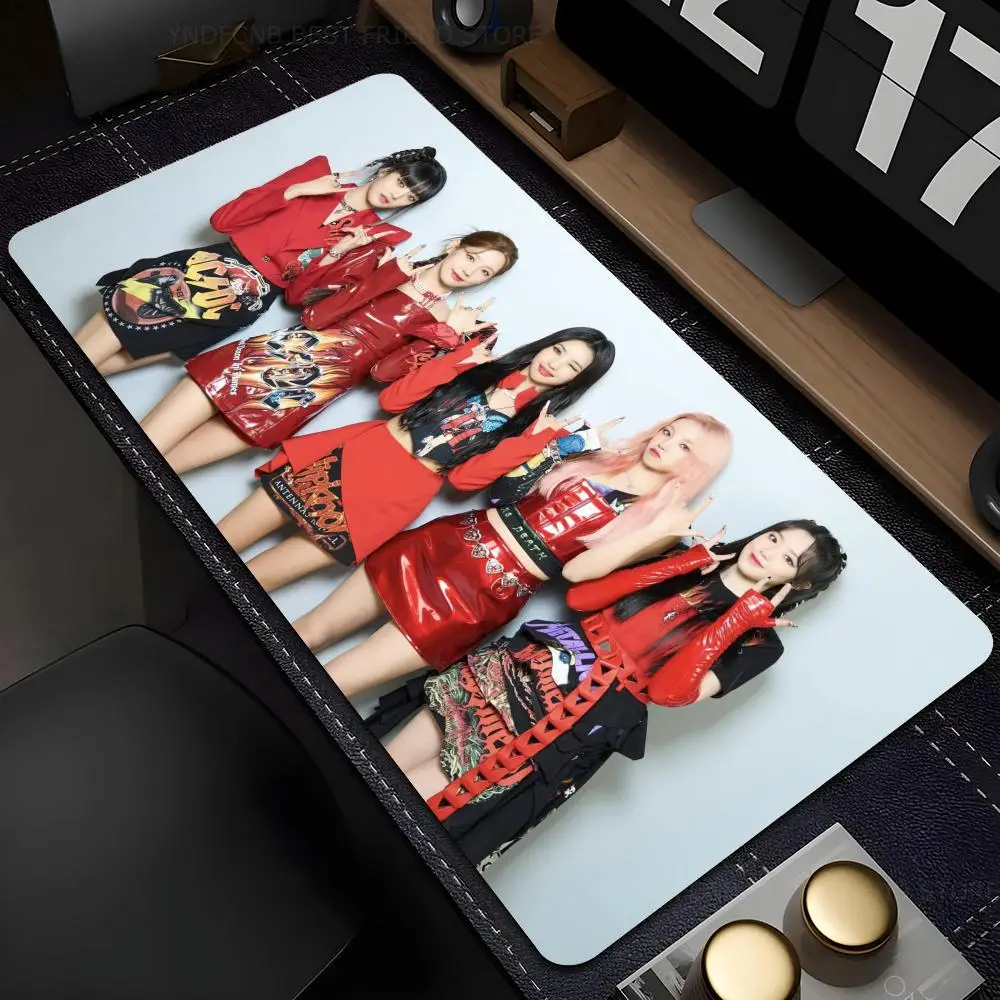 Kpop Girls Group коврик для мыши большие аксессуары компьютерных игр коврики (G)I-DLE