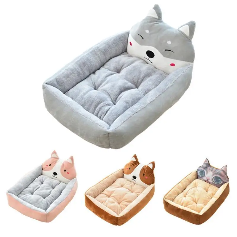 Мультяшный вольер для домашних животных зимняя теплая подстилка собак домик