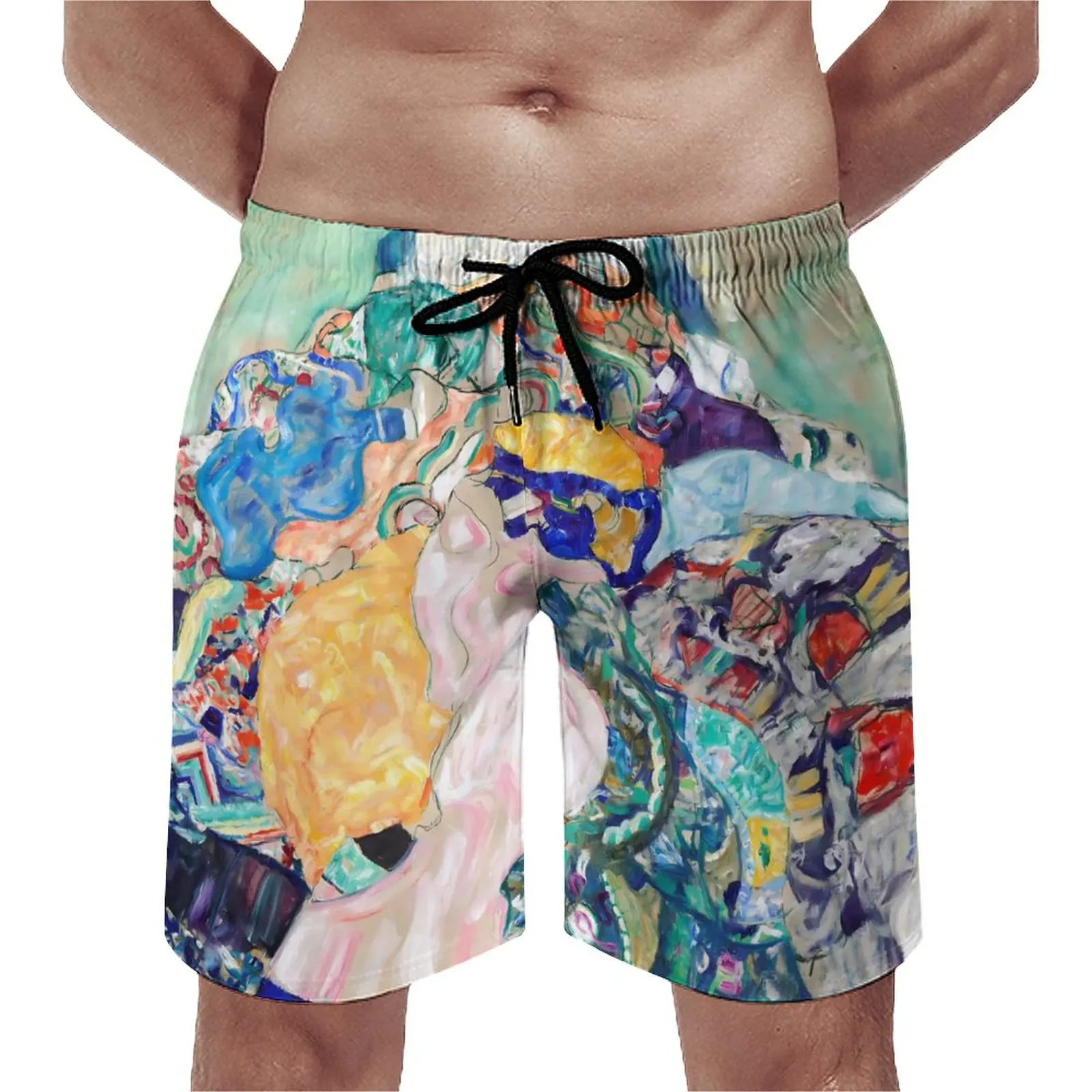 

Gustav Klimt Art Board Shorts Summer Painting Baby Sportswear Board Short Pants Men Comfortable Vintage Oversize Swimming Trunks