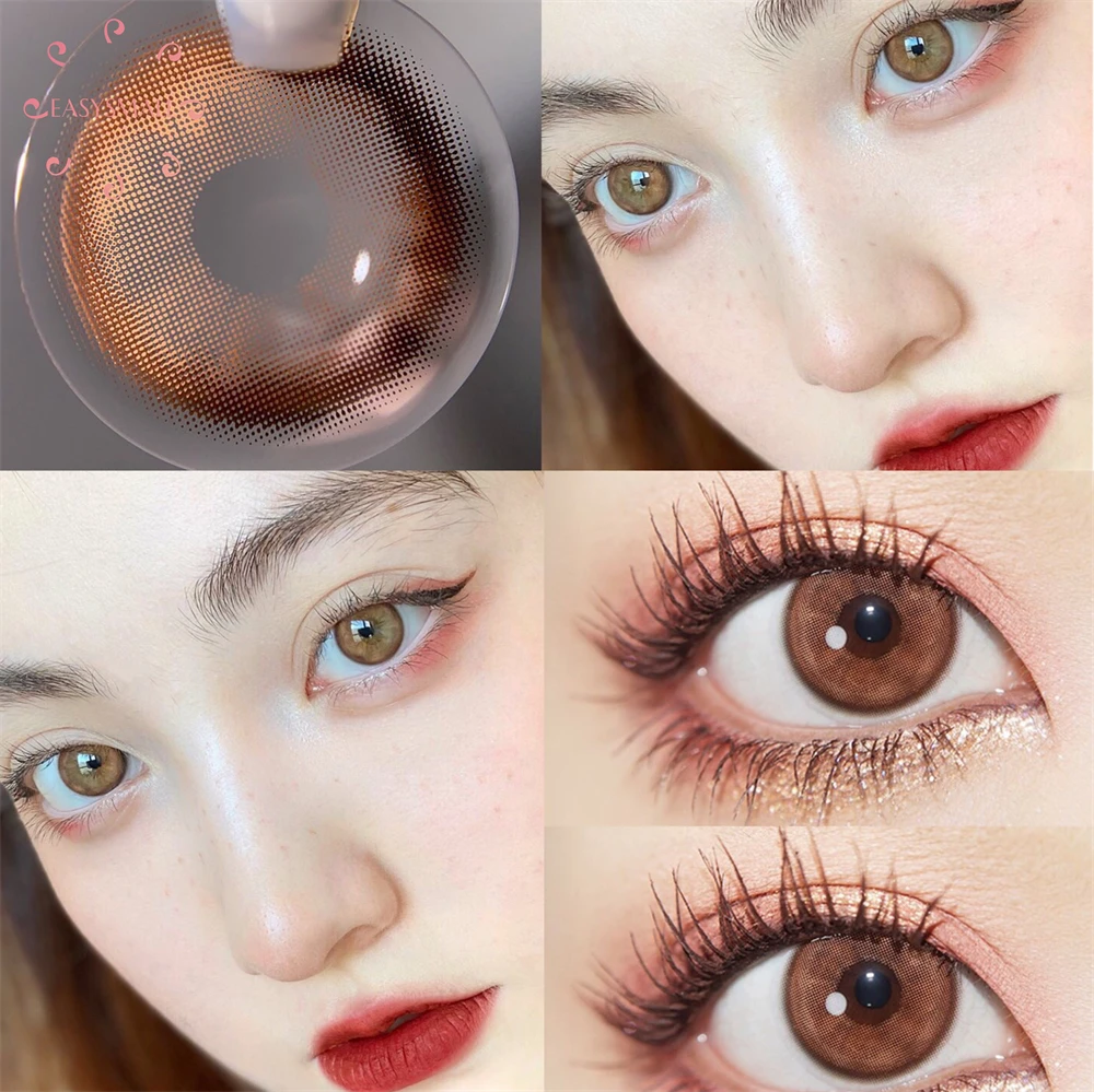 

nana brown Natural Color Lens Eyes Yearly Color Contact Lenses For Eyes small Beauty pupil Contact Lens Eye Cosmetic