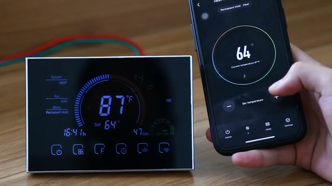 

Or Alexa Heat Pump Thermostat Control 2020 Becasmart New 2 Years by Wifi 5- 35 BHP-8000 Contemporary Switch Relay Ce,rohs 24
