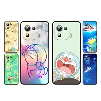 japanese cute cartoon doraemon phone case xiaomi mi 12 12x 11t 11 11i 10i 10t 10s note 10 9 lite ultra 5g silicone tpu cover