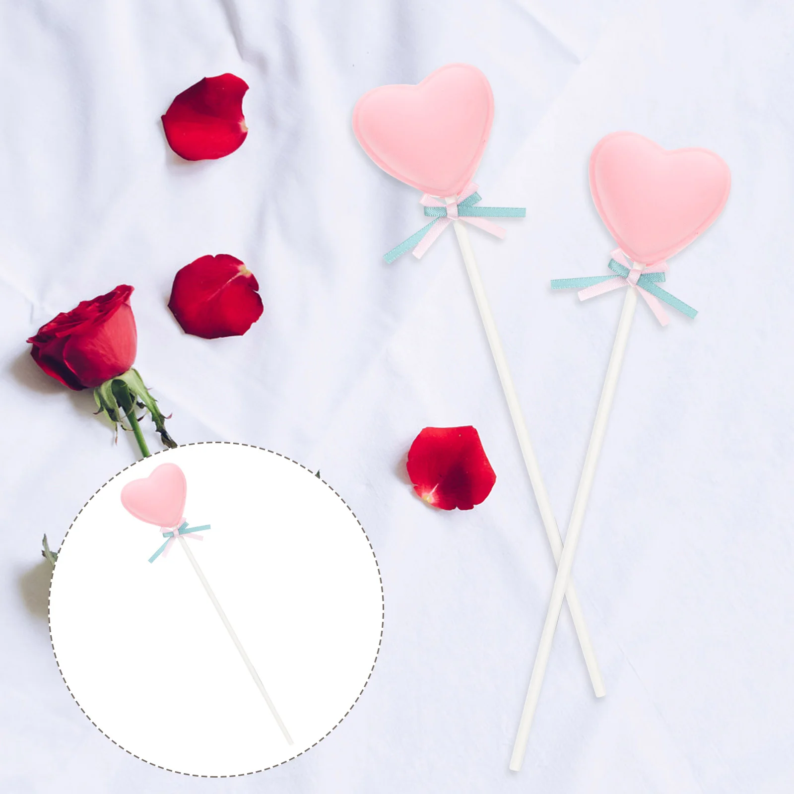 

Lollipop Candy Fake Lollipops Heart Props Photo Party Decoration Prop Christmas Model Ornaments Decorations Decor Large