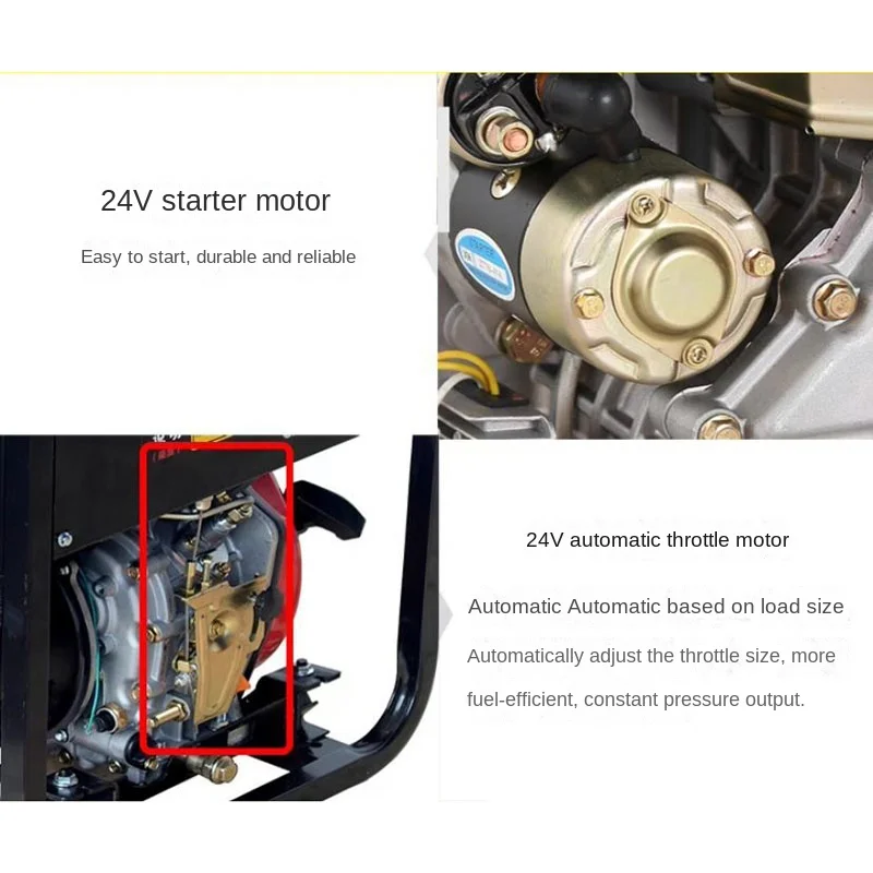 6 кВт 24 В постоянного тока генератор дизельный парковочный кондиционер в