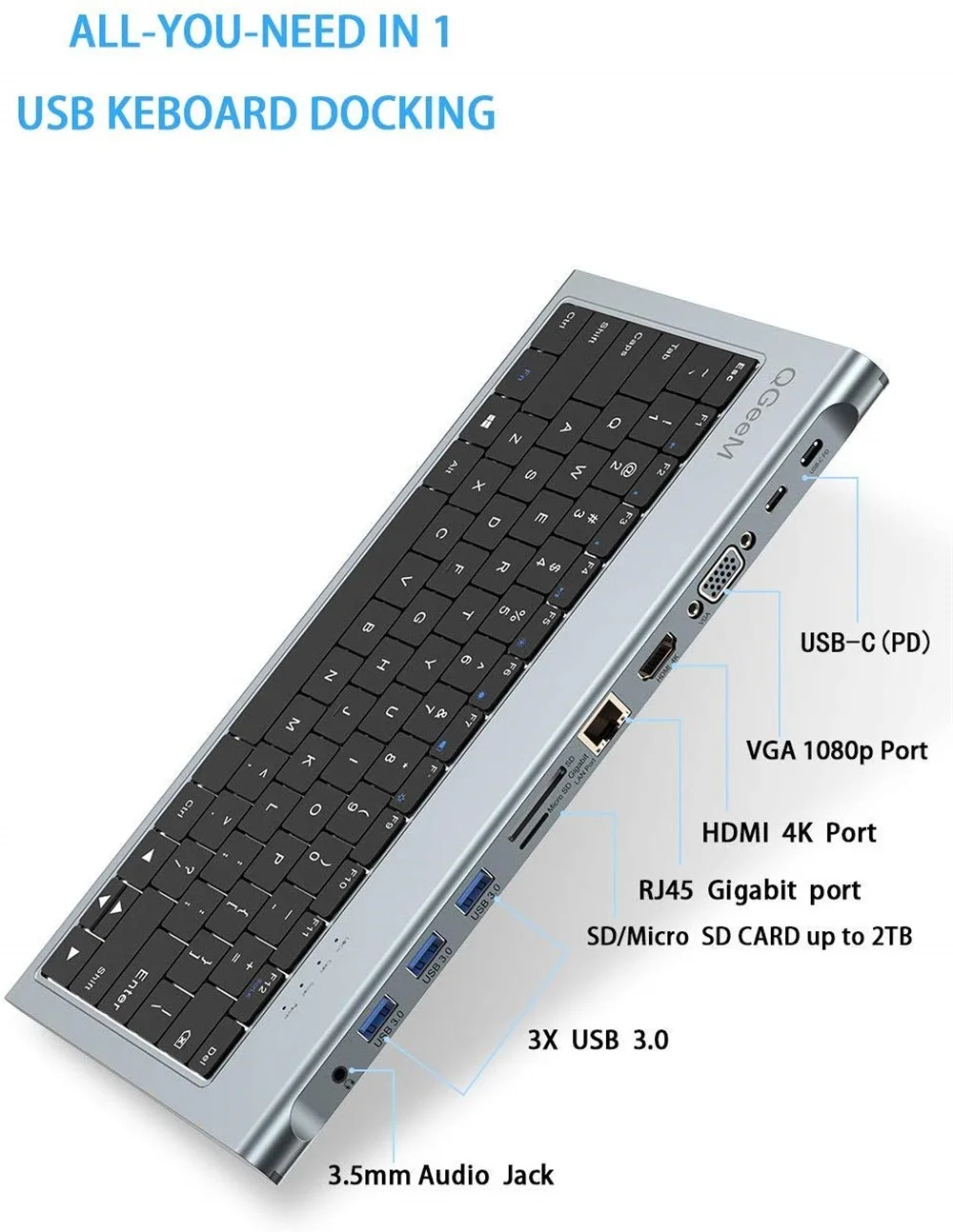 Концентратор Icreative USB C для Macbook хаб с тройным дисплеем типа на двойной 4K HDMI и DP Micro SD