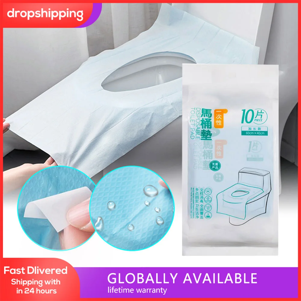 

10pcs/Pack Toilet Seat Covers Disposable Paper Various Toilets Universal Can Biodegradable Toilet Seat Covers 47*38CM/40*60CM
