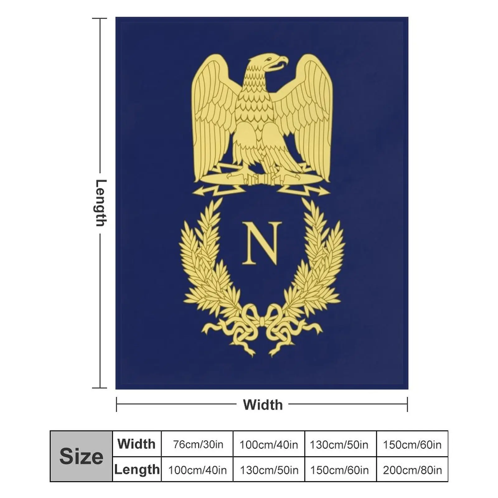 Emblème de Napoléon Bonaparte Плед тяжелый для сна Роскошные свободные одеяла